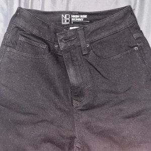 Plain Black highrise jeans